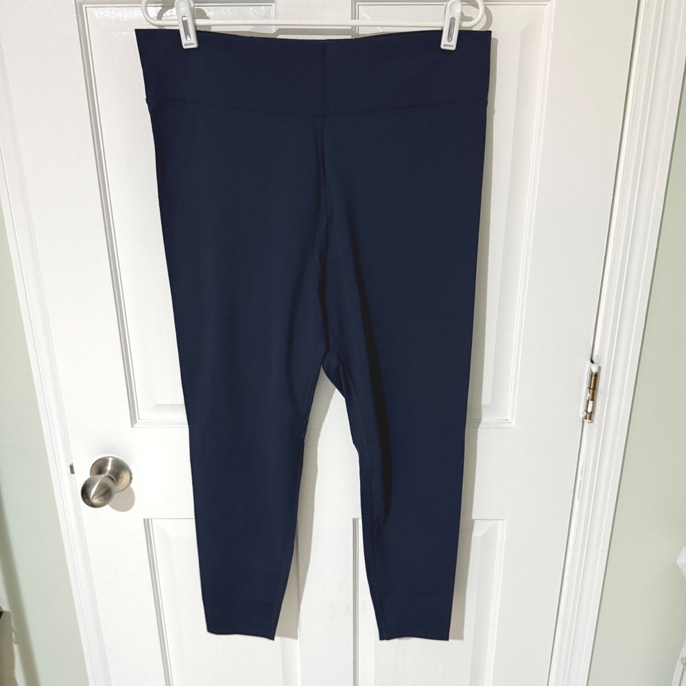 Madewell MWL Navy Blue High Rise Leggings XXL Recycled Nylon Stretch Athletic